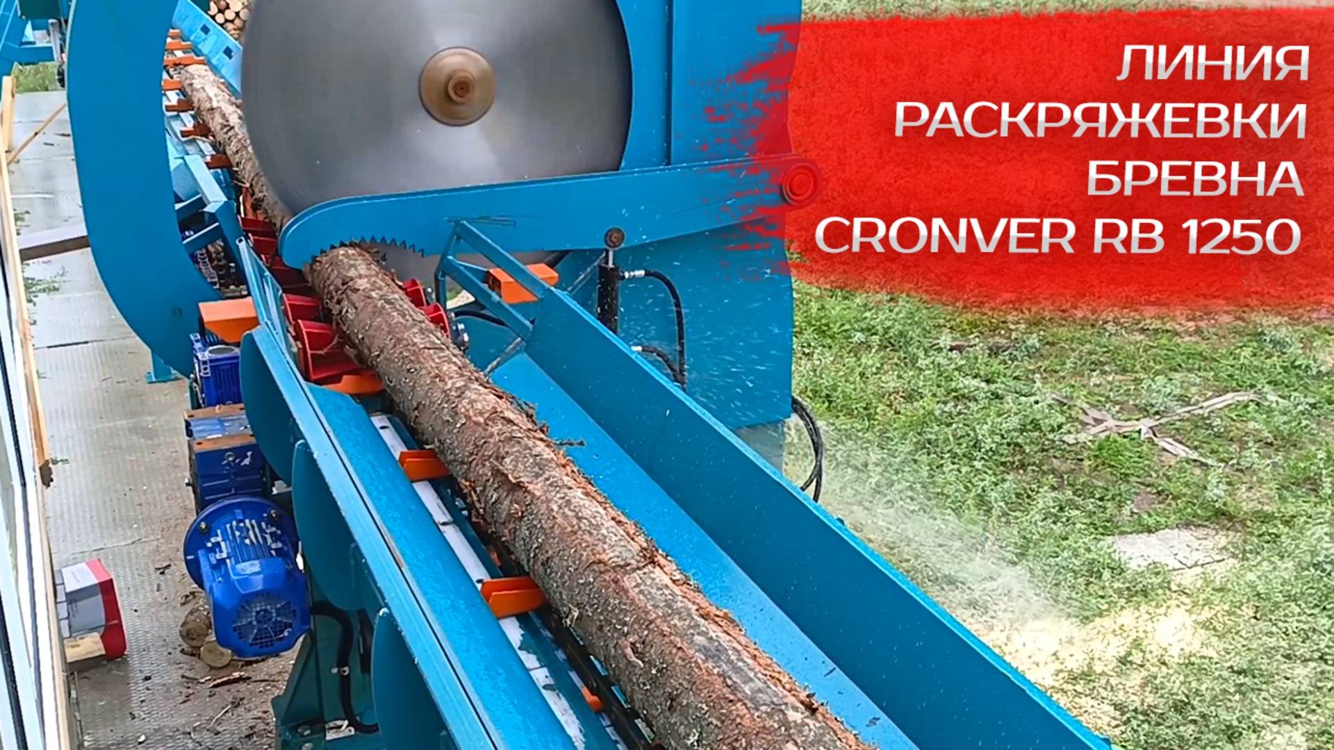 Линия раскряжевки бревна Cronver RB 1250
