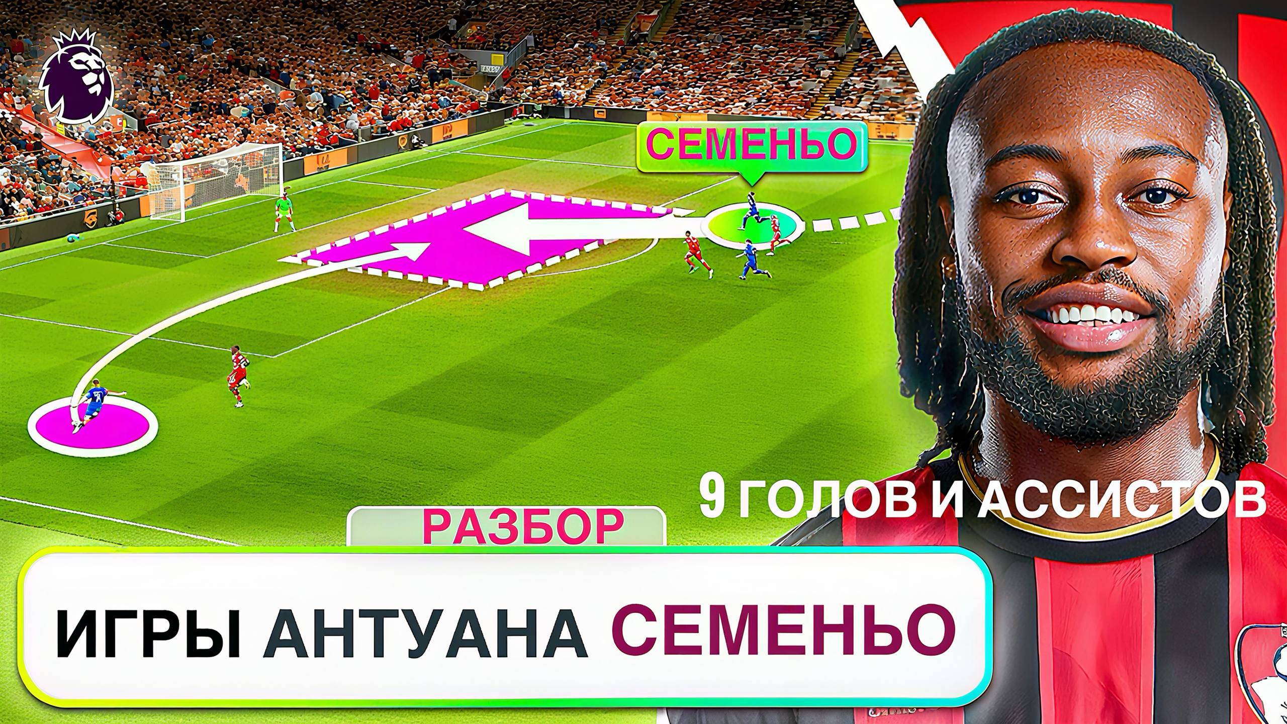 Антуан Семеньо из Борнмута в ОГНЕ 🔥! Тактический разбор игры. Вингер лучше Холланда?