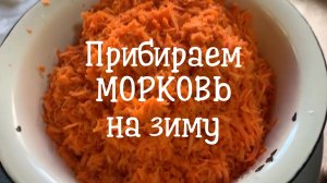 Морковь моем, чистим, трем и в по пакетам в морозилку!Удобно зимой достать и добавить в любое блюдо