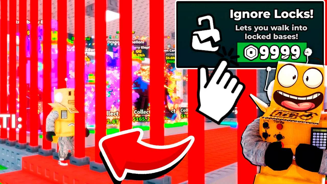КУПИЛ СЕКРЕТНЫЙ ГЕЙМПАС ПРОХОЖУ СКВОЗЬ РЕШЕТКИ! УКРАЛ Strawberry Elephant в Roblox Steal A Brainrot