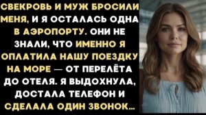 ИСТОРИИ ИЗ ЖИЗНИ/Свекровь и муж бросили меня одну в аэропорту/Рассказ жизненный