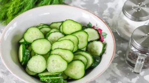 Малосольные огурцы с уксусом