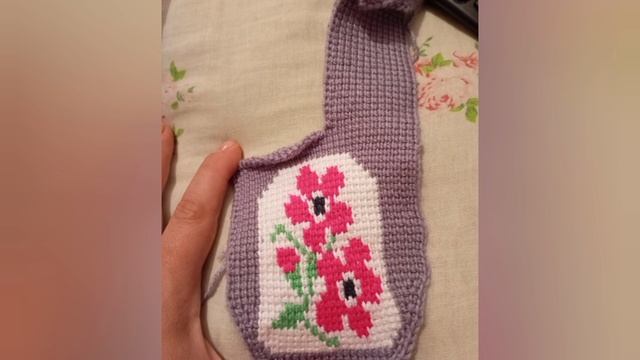 Тапочки тунниским крючком