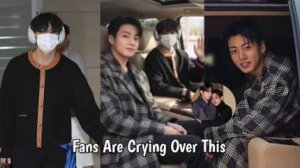 Чонгук-покровитель забрал Тэхёна от толпы фанаток и увез в свой особняк