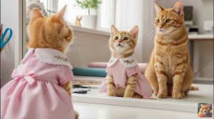 Котики - новое платьице