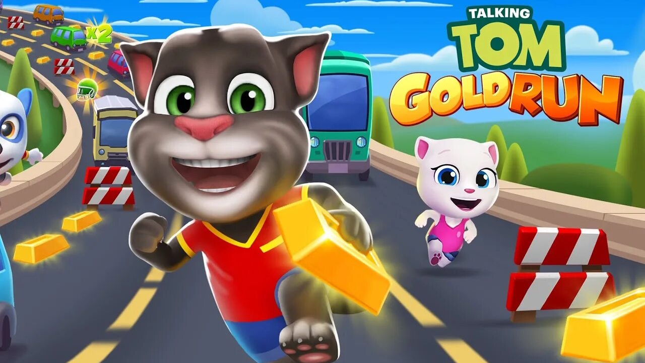 Talking Tom Gold Run.Бег за золотом , а ты сможешь лучше ?