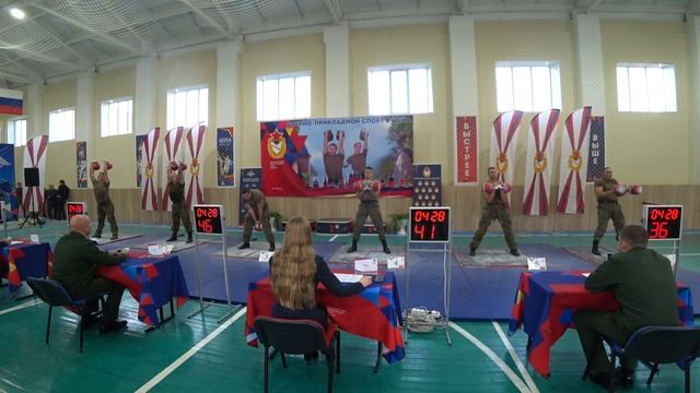 Длинный цикл свыше 95 кг Чемпионат ВС РФ по гиревому спорту 1 группа 2025год