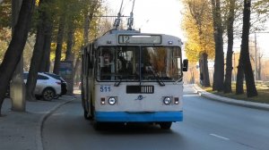 Троллейбус Екатеринбурга ЗиУ-682Г [Г00] борт. №511 маршрут №12 на остановке "Улица Краснофлотцев"