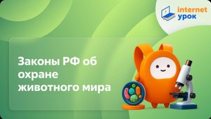 Законы РФ об охране животного мира. Охрана и рациональное использование животного мира. Видеоурок