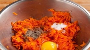 Морковные котлеты без манки