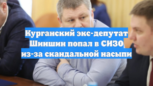 Курганский экс-депутат Шиншин попал в СИЗО из-за скандальной насыпи