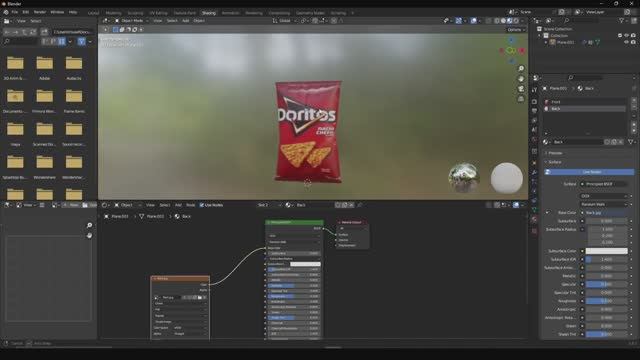 Создайте пачку чипсов в Blender