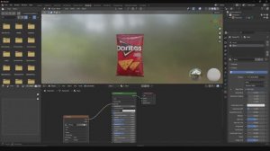 Создайте пачку чипсов в Blender | №27