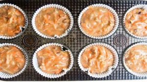 Морковно-яблочные кексы