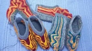 Следочки-тапочки Лист резной узором Лисьи лапки - Турецкая волна