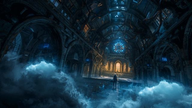 Cathedral That Feeds On Starlight 🌌 2-Hour Atmospheric Ambience ｜ Mechanical Vines ｜ Silent Bells