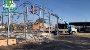 Видеообзор промышленной теплицы размером 12х56 м в Краснодарском крае 🌱🌱