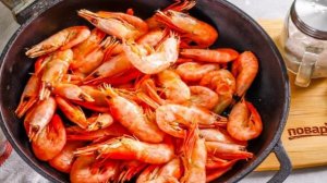 Креветки с чесноком