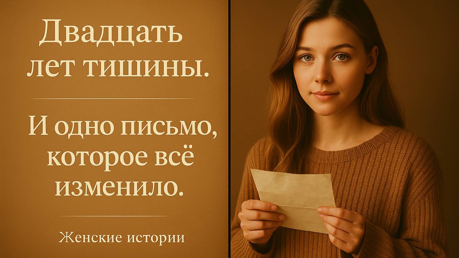 🎬 Она открыла письмо спустя 20 лет… История из жизни, которая тронет до слёз