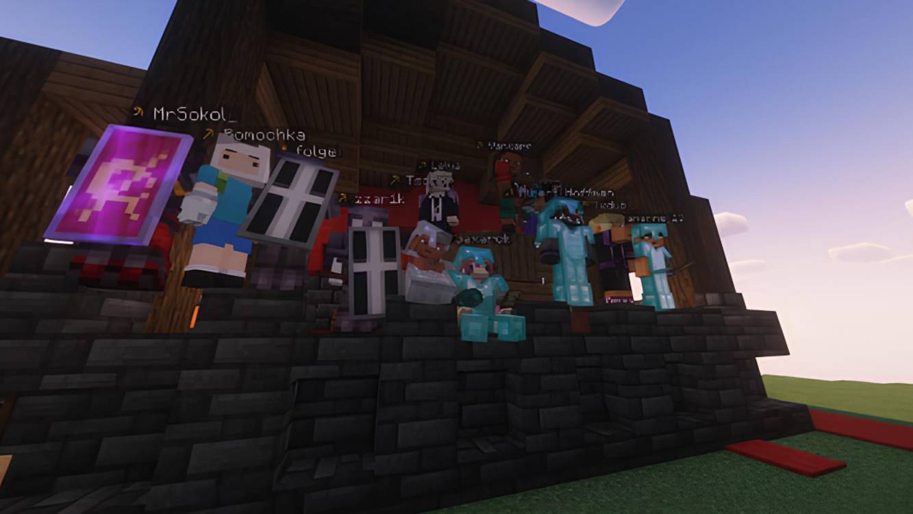 Играю в майнкрафт сервер МайнКантри.