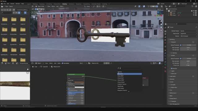 Создайте старинный ключ в Blender