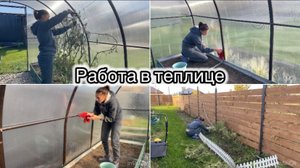 РАБОТА НА УЧАСТКЕ🔥 ВСЕ УБРАЛА И ПОМЫЛА ТЕПЛИЦУ// СРЕЗАЛА МЯТУ С МЕЛИССОЙ