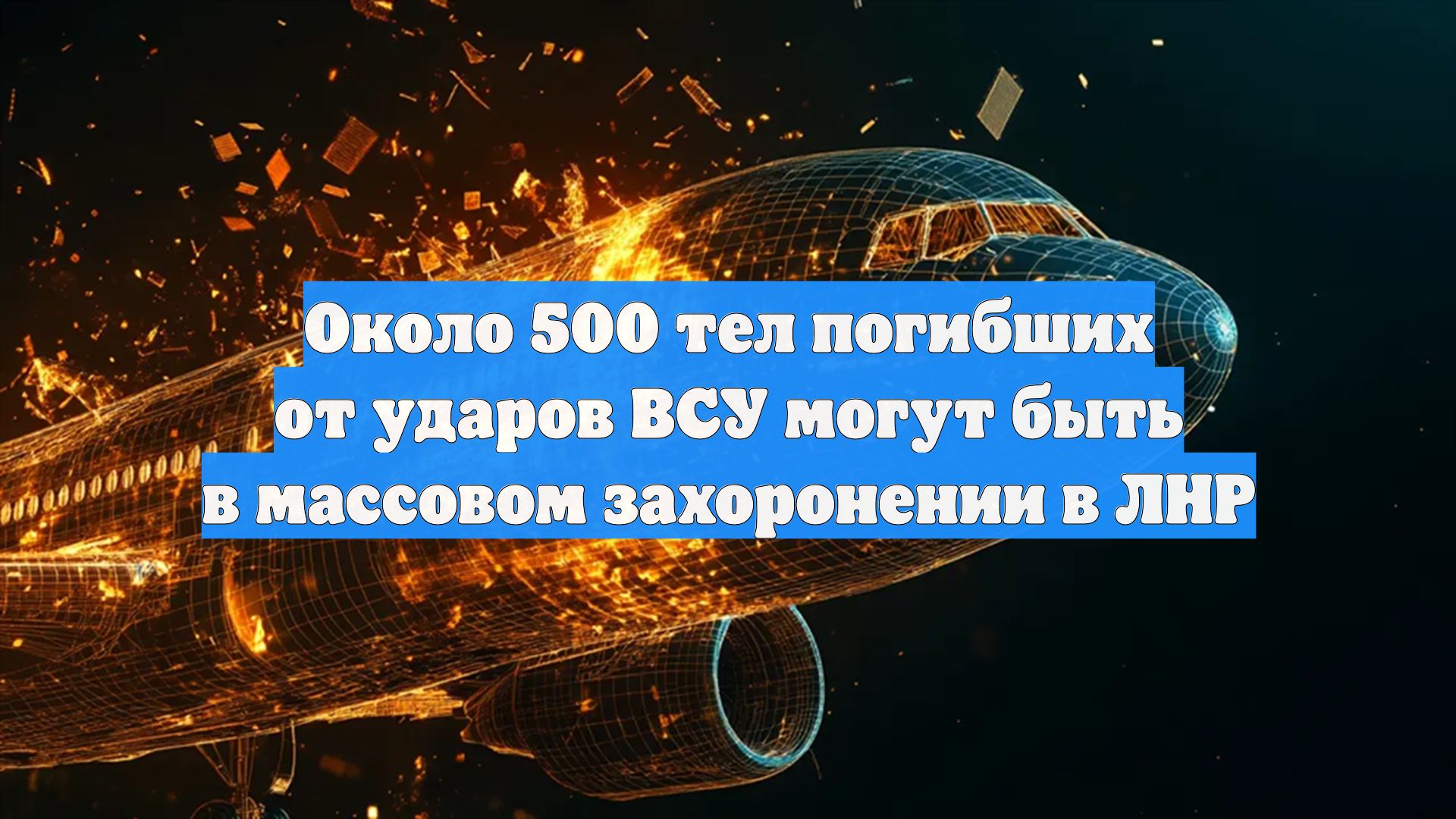 Около 500 тел погибших от ударов ВСУ могут быть в массовом захоронении в ЛНР