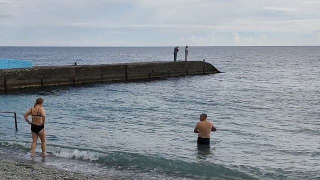 Алушта  9 Октября 2025 пляж!!!