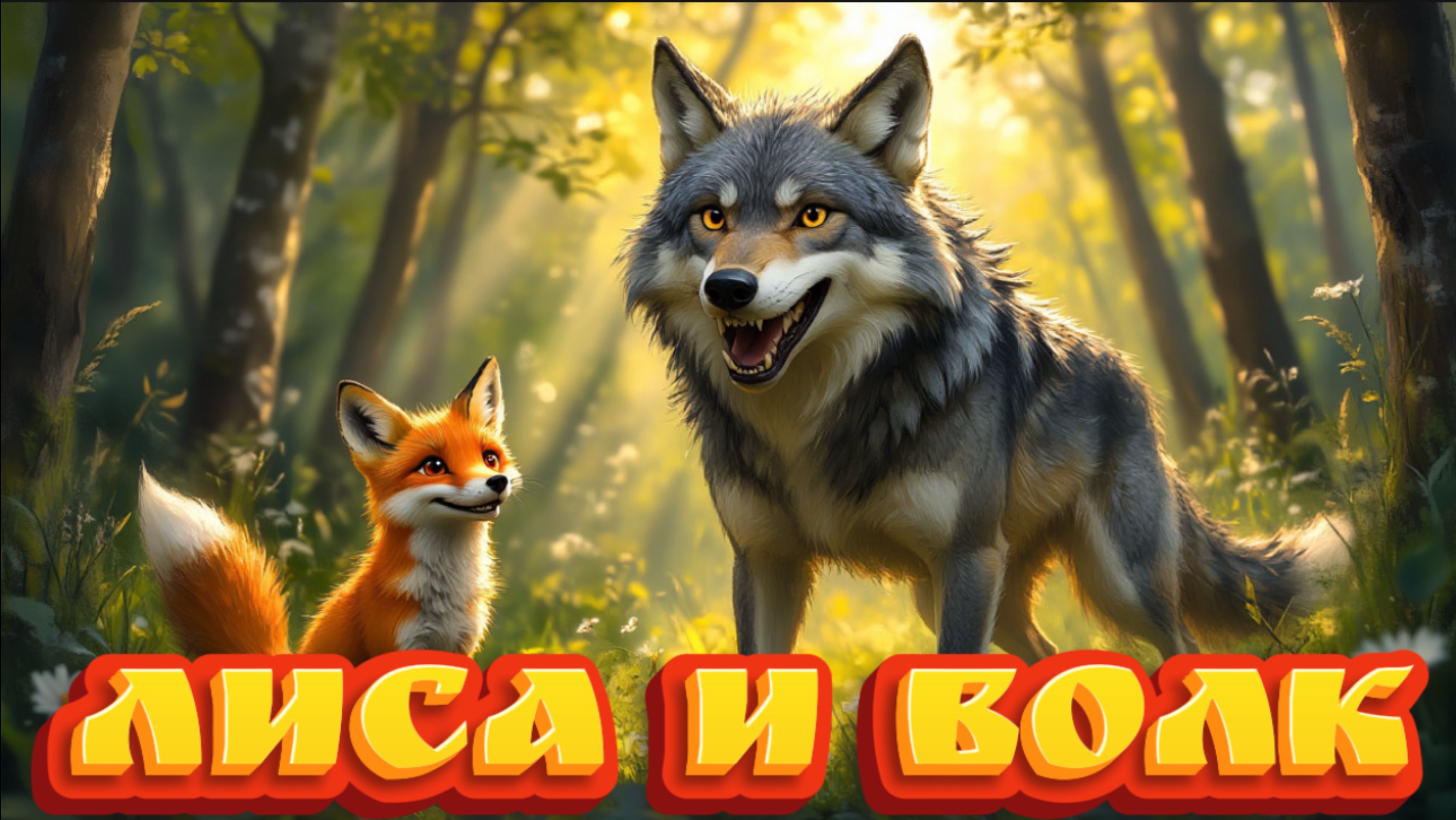 Сказки для детей, ЛИСА И ВОЛК , мультфильмы для детей #мультфильмы #сказки