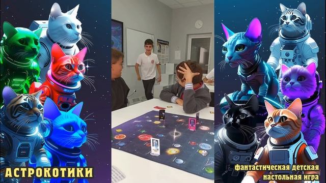 Астрокотики - игровой процесс :кот отряхивается