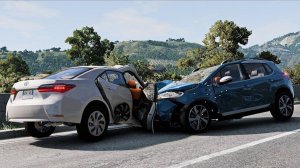 Реалистичные автокатастрофы на шоссе - BeamNG.Drive