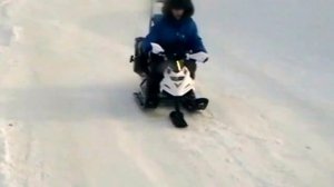 Обкатка самодельного снегохода