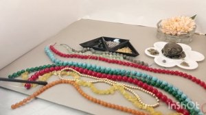 Демонстрация материала, полученного с Али- экспресс Мои последние работы из черного жемчуга