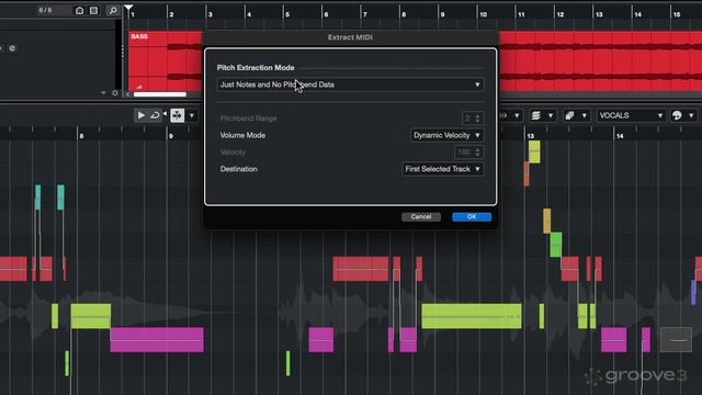 05. Using VariAudio To Convert Audio To MIDI