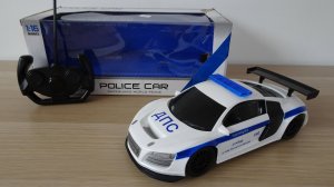Audi R8 GTR 1:16 Scale RC Police Car - Р/У Полицейская Машина - Unboxing, Review & Testing