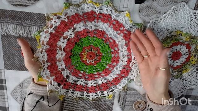 связались две салфеточки из остаточков хлопка, для сп 