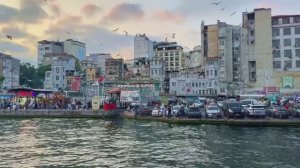 Волшебный закат в СТАМБУЛЕ 2025, Вечерняя пешая экскурсия по Турции в формате 4K [60 кадров в секунд