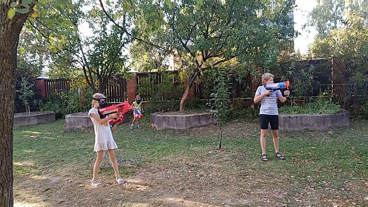 Перестрелка.  Детский праздник
