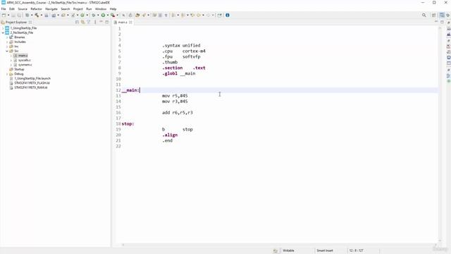 Section 1- Getting Started, Lecture 4- Programming - Writing a simple assembly program without a st