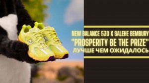 Обзор кроссовок №263: New Balance 530 x Salehe Bembury "Prosperity Be The Prize"