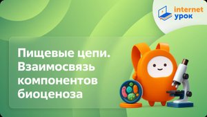 Пищевые цепи. Взаимосвязь компонентов биоценоза. Видеоурок по биологии 7 класс