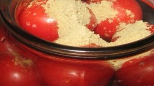 Малосольные помидоры с горчицей