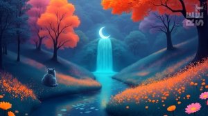 Waterfall Ambience for Sleep, Focus & Meditation ｜ Moonfall