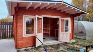 Стеллажи для Хозблока из Мини-бруса своими руками