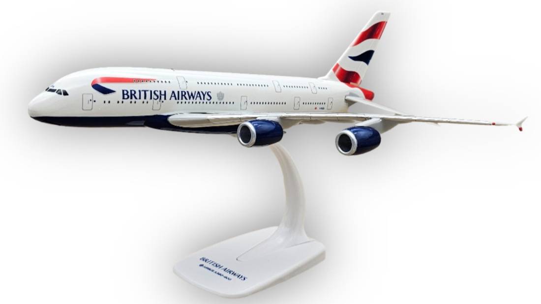 Модель самолета Airbus A380 British Airways 1:250