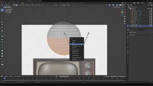 Смоделируйте ретро-телевизор в Blender