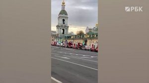 На Яузской улице в Москве произошел пожар