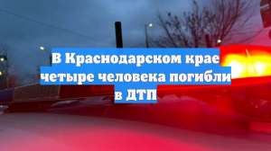 В Краснодарском крае четыре человека погибли в ДТП