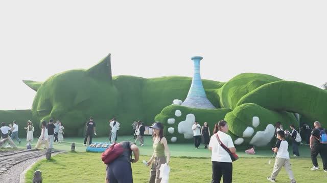 В Китае появился «Остров толстых котов»