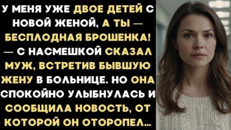 ИСТОРИИ ИЗ ЖИЗНИ/У меня уже двое детей с новой женой, а ты бесплодная брошенка,- сказал муж